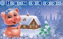Листівки з новим роком Собаки 2018 собаки