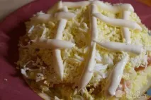 Рецепт Салат українська Аляска, з червоною солоною рибкою українська