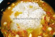 Рецепт рису з куркою та овочами рису