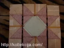 Різдвяна скатертина шпильками діагоналі креслимо