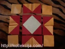 Різдвяна скатертина шпильками діагоналі креслимо