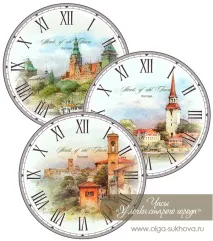 Рукоробна лавка - Викройка - циферблат для годинника лавка