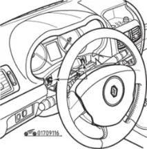 Зняття та встановлення комбінації приладів - Renault Symbol комбінації