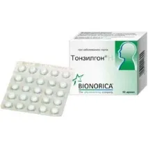 Пігулки від болю в горлі Bionorica Тонзилгон - Не допомагає в період загострення болю