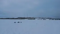Темпова зимова рибалка на Петровичському водосховищі темпова