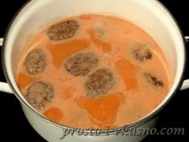 Тефтелі м’ясні з овочами ясні
