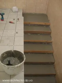 Укладання кахлю, сходи, розмітка - Зробисам своїми руками сходи