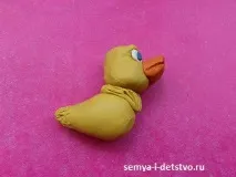 Каченя з пластиліну - майстер клас для найменших найменших