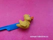 Каченя з пластиліну - майстер клас для найменших пластиліну