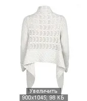Жакет з мережкою - гачок та спиці мережкою