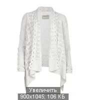 Жакет з мережкою - гачок та спиці жакет