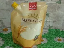 Заварний крем із манкою – смачне з корисного крем