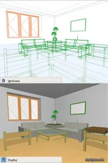 3D моделювання та візуалізація в ArchiCAD кімнати