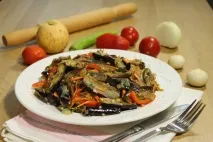 Баклажани по-корейськи на зиму. по-корейськи