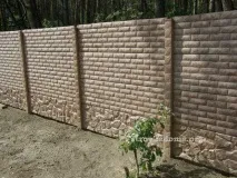 Бетонний паркан на дачі своїми руками своїми