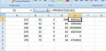 Як робити множення в excel перемноження