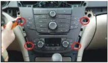 Як встановити штатний головний пристрій на Opel Insignia встановити