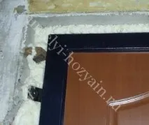 Як закласти укоси вхідних дверей вхідних