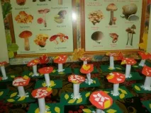 Конструювання з паперу «Яскравий мухоморчик» яскравий