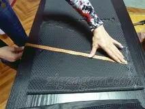 Шкіряна спідниця своїми руками - Зигзагом спідниця