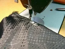 Шкіряна спідниця своїми руками - Зигзагом своїми