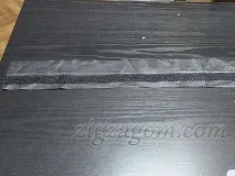 Шкіряна спідниця своїми руками - Зигзагом пояса