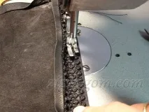 Шкіряна спідниця своїми руками - Зигзагом пояса