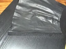Шкіряна спідниця своїми руками - Зигзагом пояса
