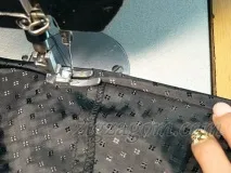 Шкіряна спідниця своїми руками - Зигзагом пояса