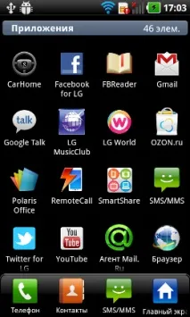 LG Optimus Black яскравий екран усьому голова black