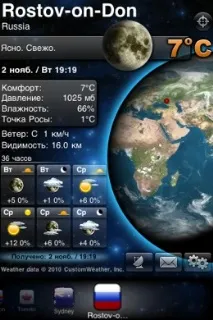 MegaWeather HD годин