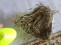 Об’ємне серце із сіна або сухої трави трави