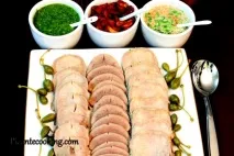 Відварена яловича мова і 3 соуси, Picantecooking мова