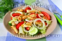 Овочевий салат із куркою овочевий