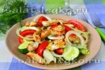 Овочевий салат із куркою салат