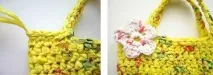 Пляжна сумка із целофанових пакетів целофанових