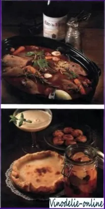 Приготування їжі з вином, Кулінарні рецепти страв з вином страв
