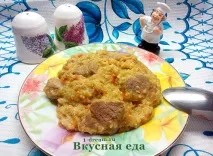 Пшенична каша з м’ясом - Смачна їжа каша