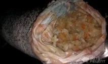 Рецепт Фарширована щука, з рисом, цибулею та морквою цибулею