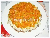Листковий салат з курячою печінкою курячою