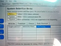Сканер діагностики ECU, ABS та SRS діагностики