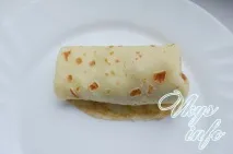 Тонкі млинці з м’ясом на молоці. ясом