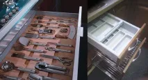 Зберігання столових приладів у ящиках приладів