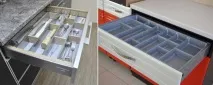 Зберігання столових приладів у ящиках приладів