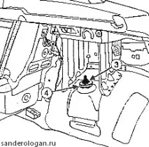 Заміна заднього амортизатора Рено Логан Сандеро (Renault Sandero Logan) заміна
