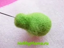 Bad Piggies Виріб-брелок з повсті в техніці сухого валяння повсті