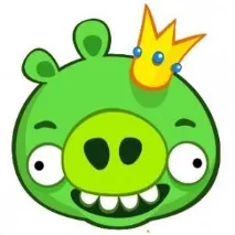 Bad Piggies Виріб-брелок з повсті в техніці сухого валяння piggies