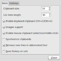 Glippy – простий clipboard менеджер clipboard