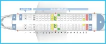 Боїнг 737-500 Нордавіа місця