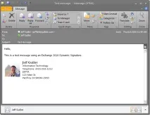 Використання динамічних підписів у Exchange 2010, Для системного адміністратора підписів